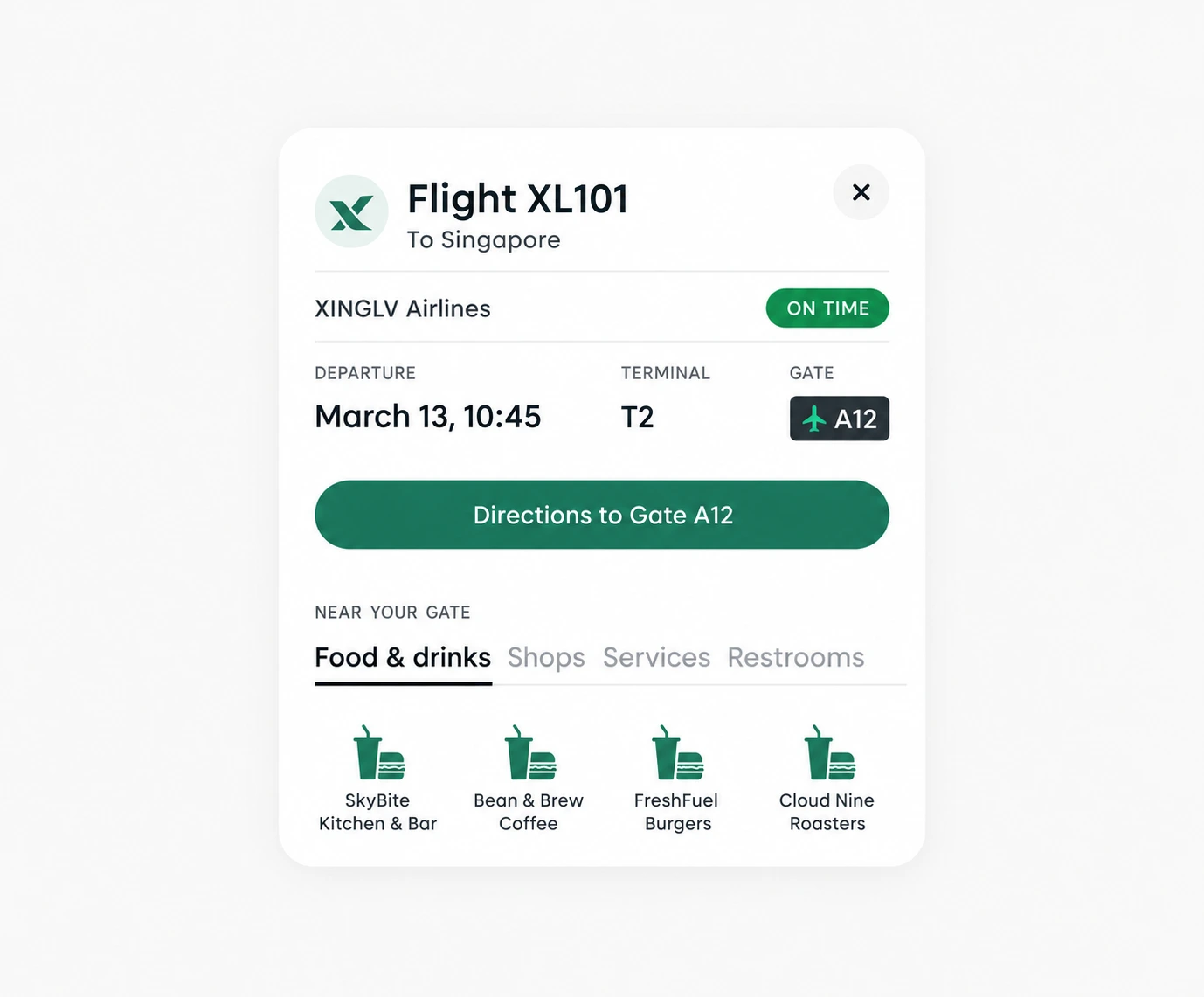Xinglv Airport · concept feature