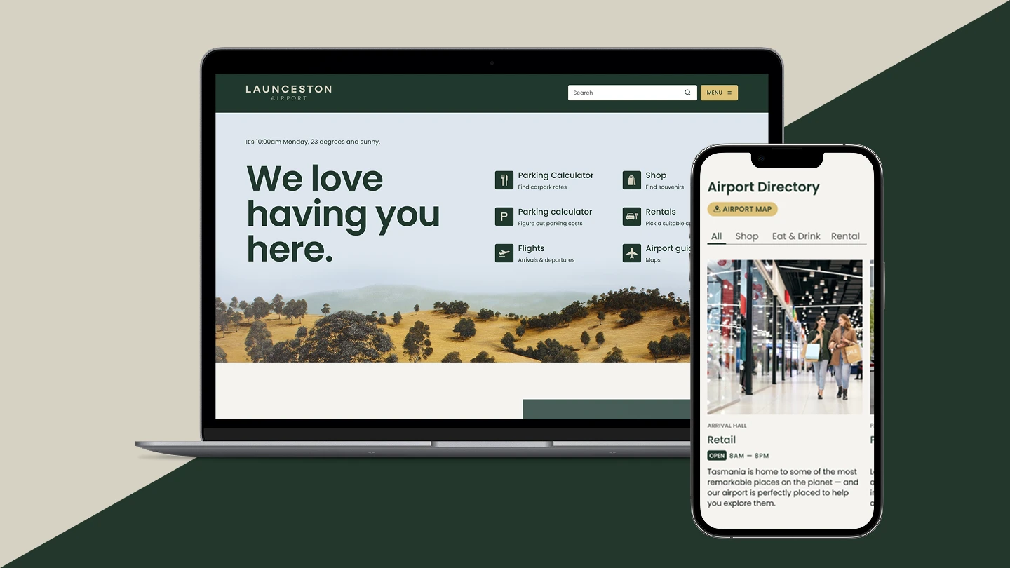 Launceston Airport · Design showcase