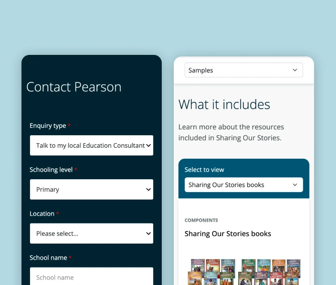 Pearson Australia Schools · 设计展示