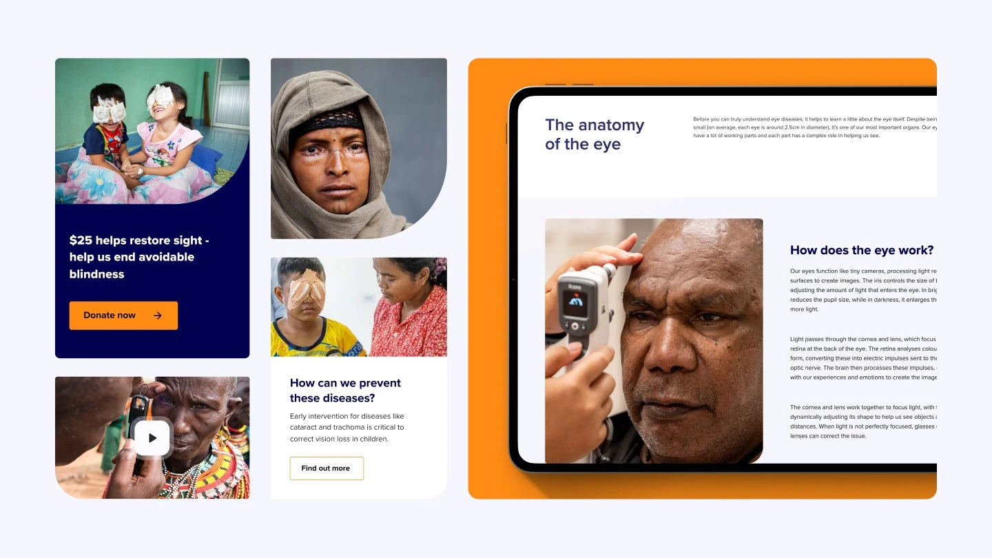 The Fred Hollows Foundation · Design showcase