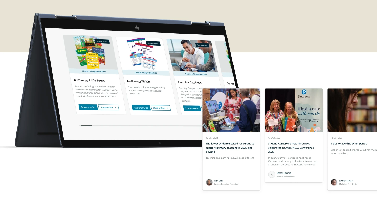 Pearson Australia Schools · 设计展示