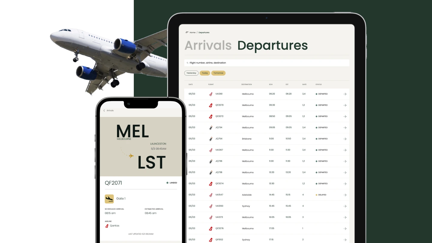 Launceston Airport · Design showcase