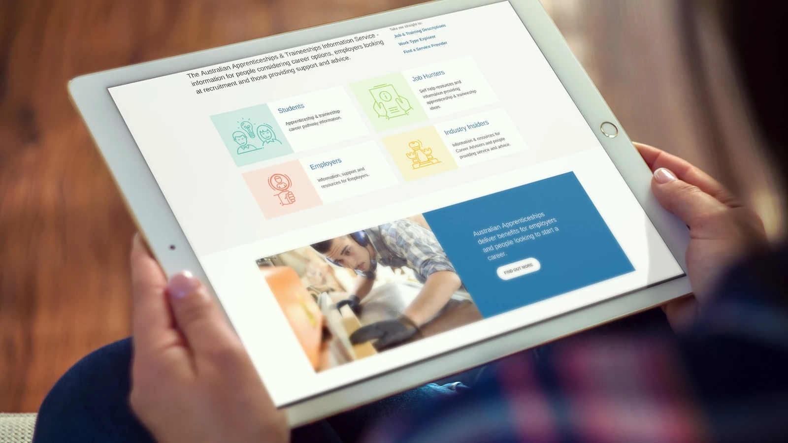 Australian Apprenticeships Pathways · 设计展示