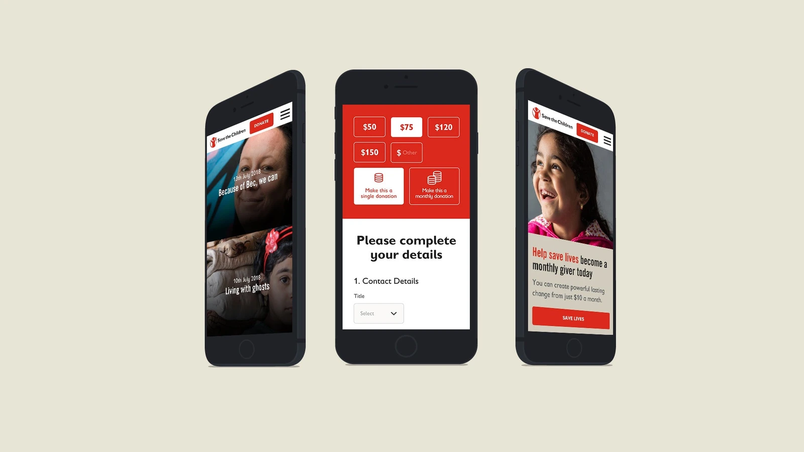 Save the Children · 设计展示