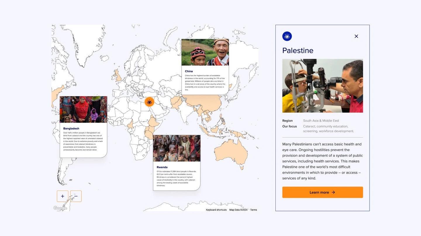 The Fred Hollows Foundation · Design showcase