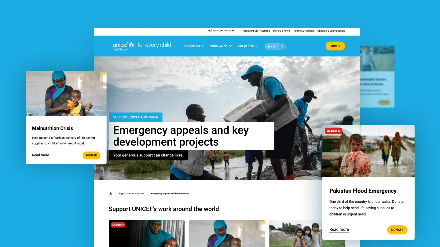 UNICEF Australia · 设计展示