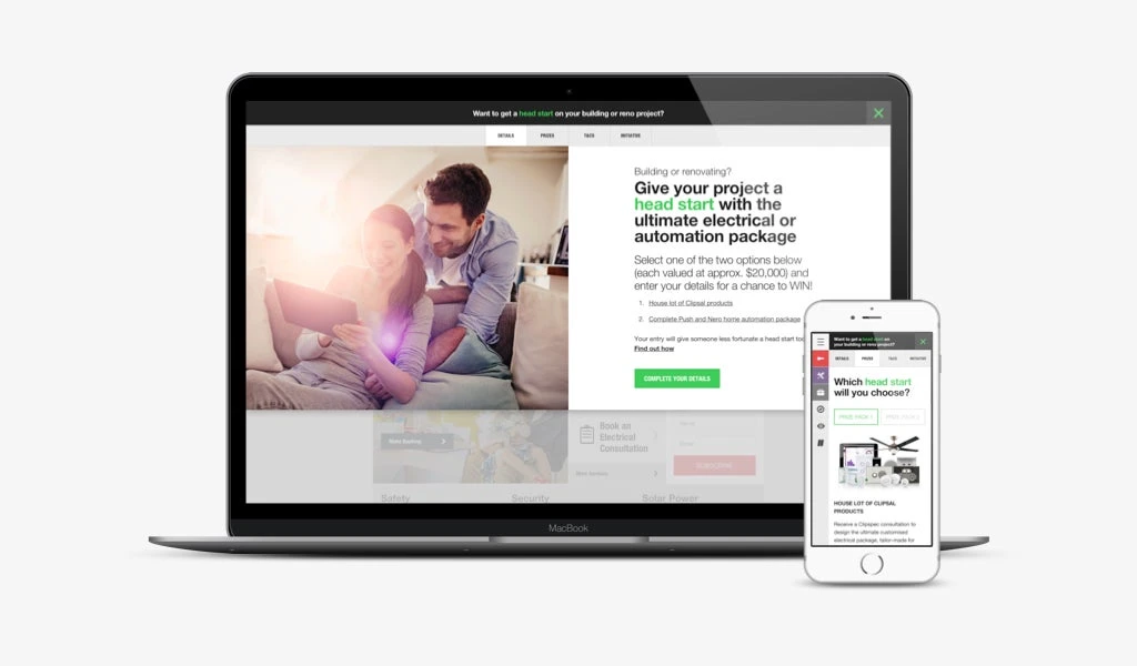 Head Start – Clipsal Consumer Promotion · 设计展示