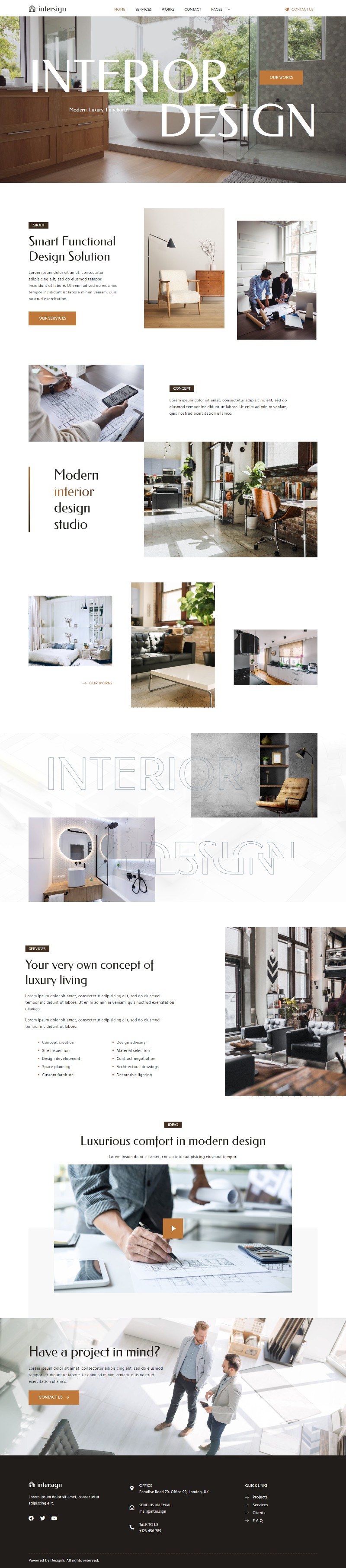 Intersign Interior Design — 首页