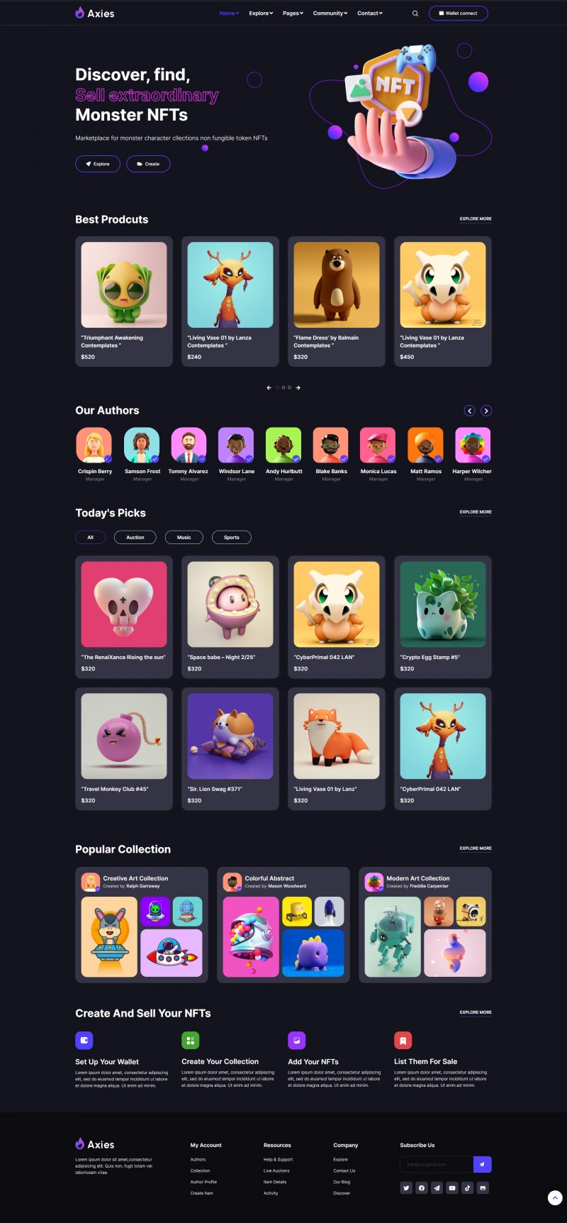 Axies — 首页
