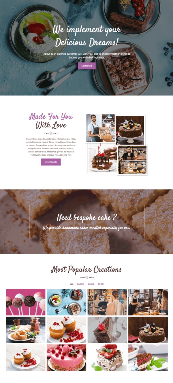 Cakeryshop — 首页
