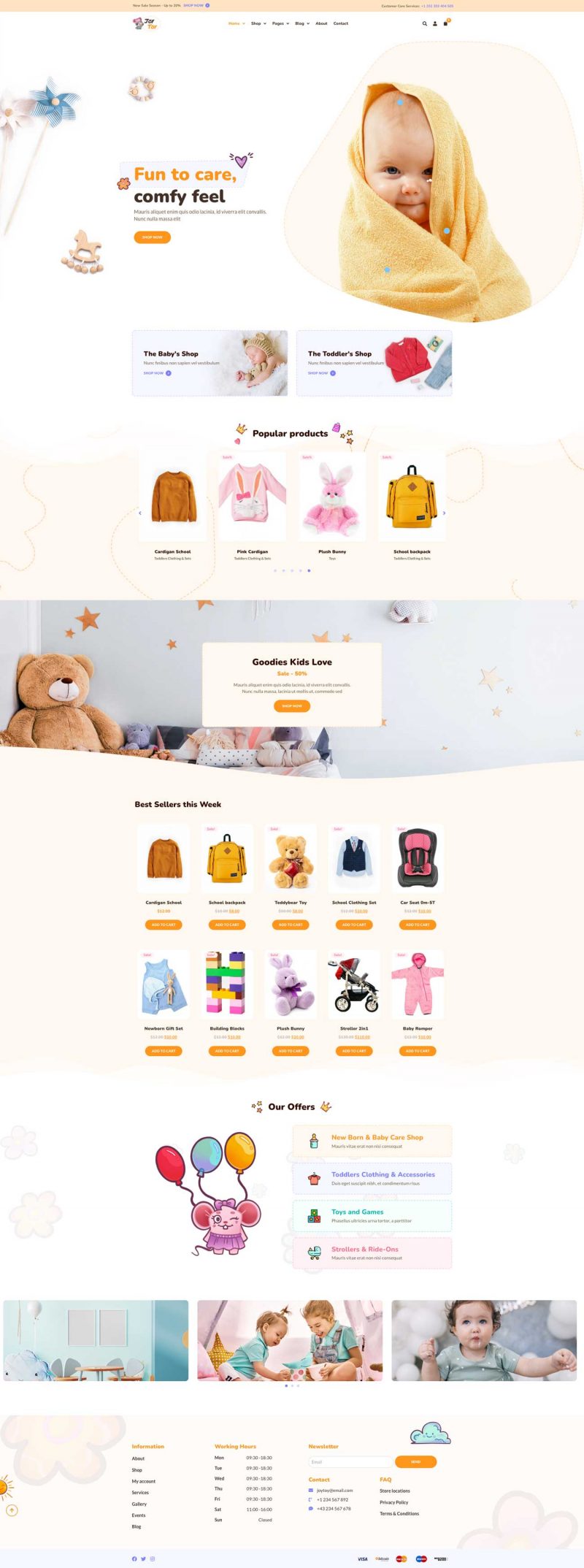 JoyToy Kids Store & Services — 首页
