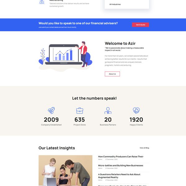 Azir | Consulting Finance — Home
