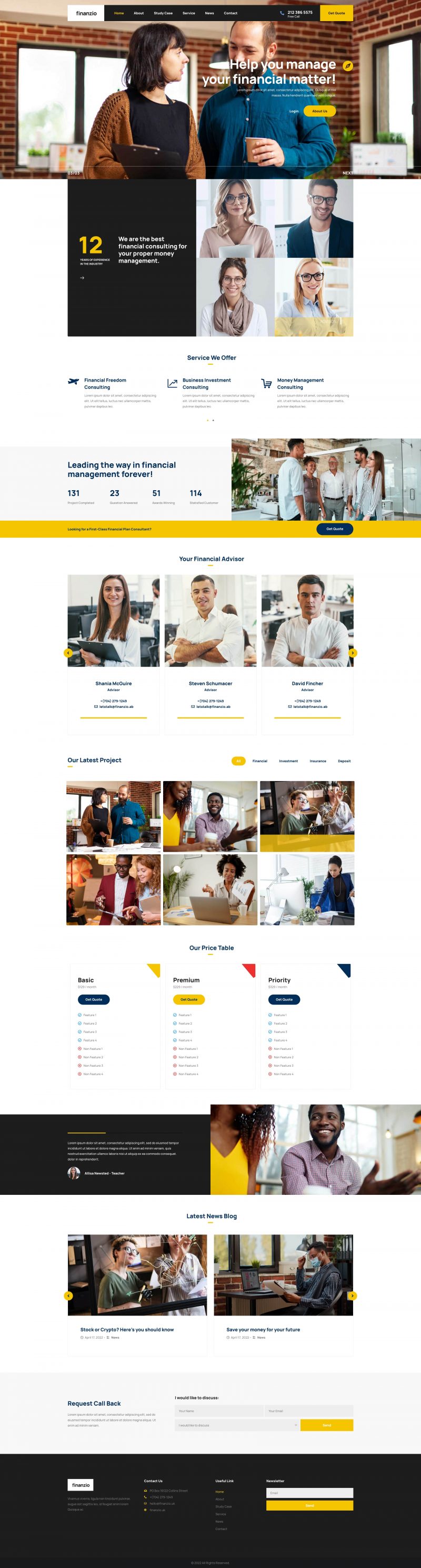 Finanzio — Home