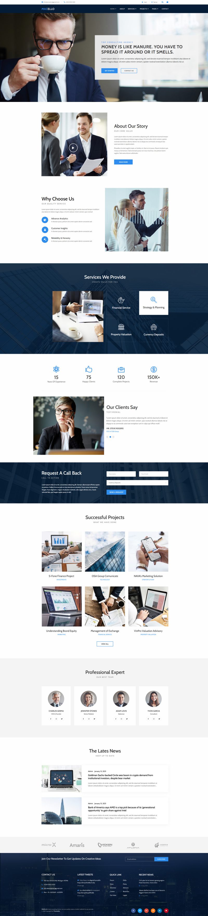 Macello Business Consulting, Accounting — Home