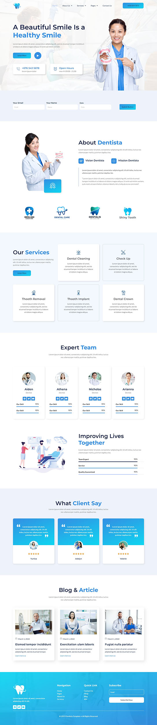 Dentista — 首页