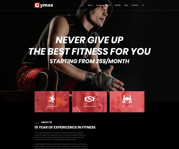 Gymax — 首页