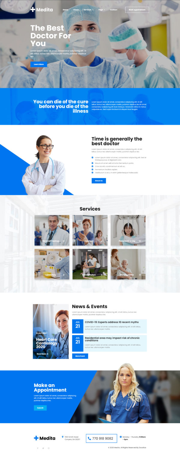 Medita | Responsive Medical Web — Home