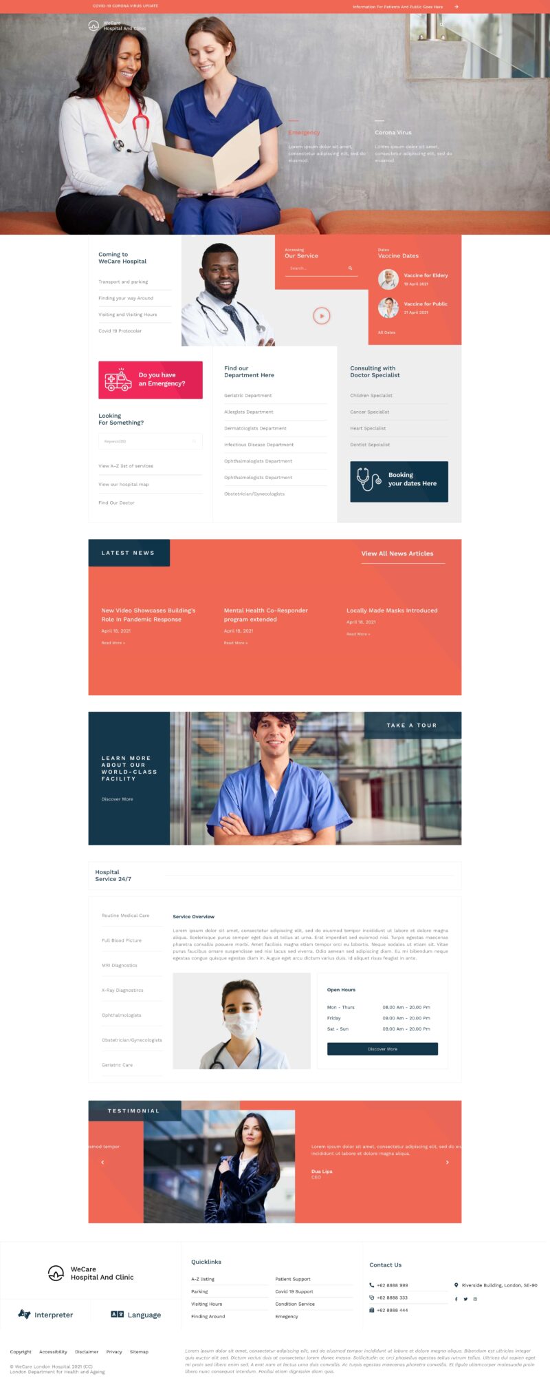 WeCare — 首页