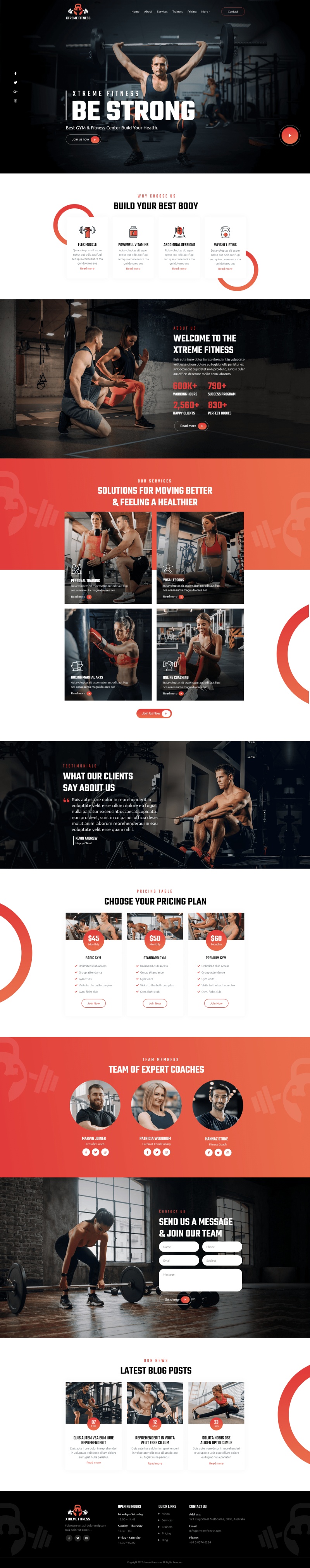 Xtreme Fitness — Home