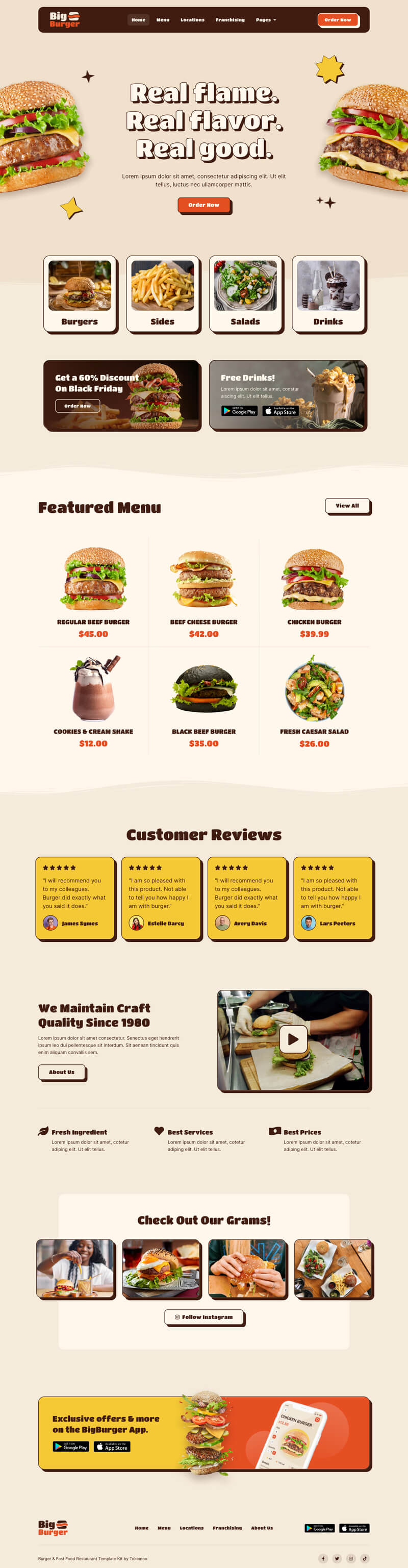 BigBurger — 首页