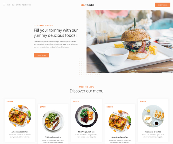 GoFoodie — 首页