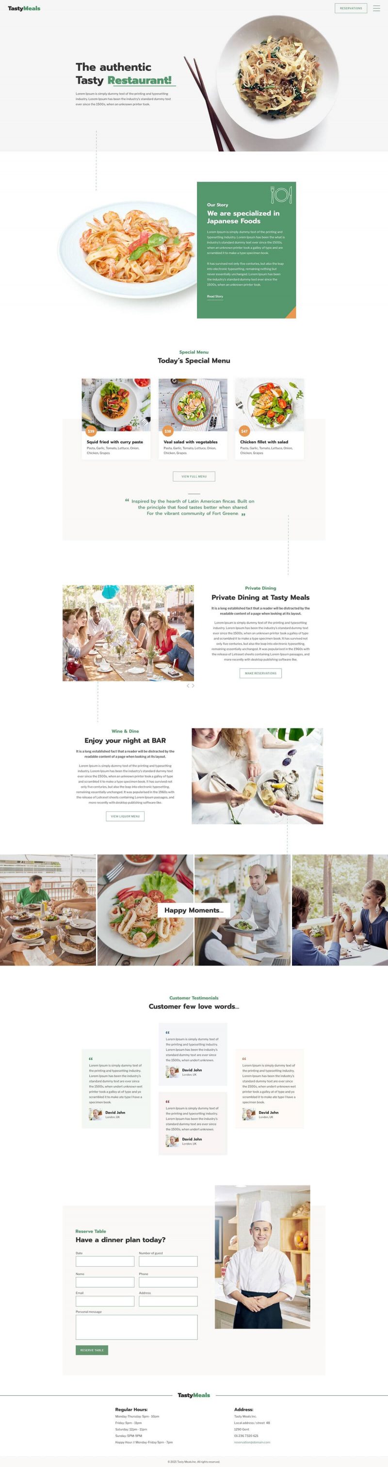 Tasty Meals — Home