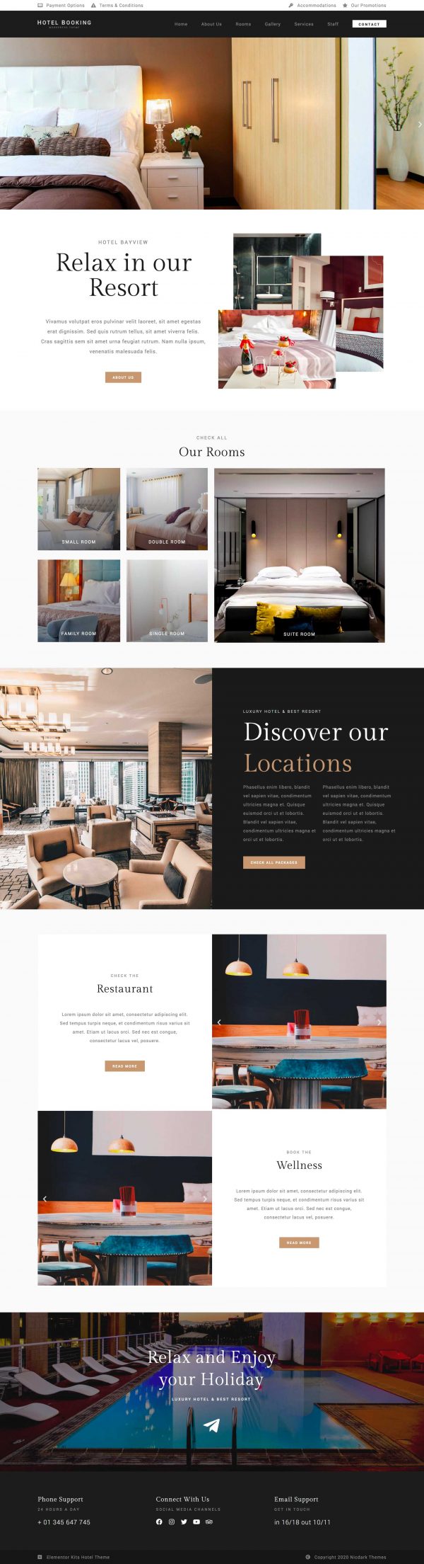 Nicdark Hotel Booking — 首页