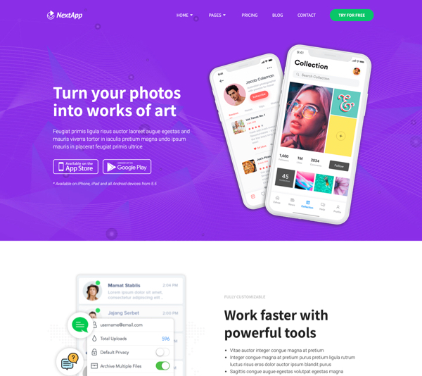 NextApp — Home