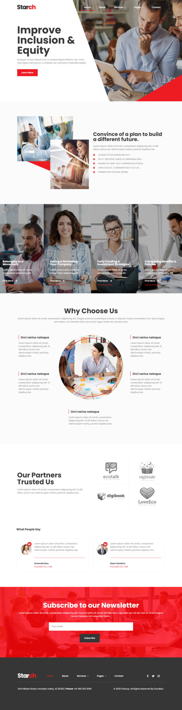 Starch | Responsive Startup Business Web — Home