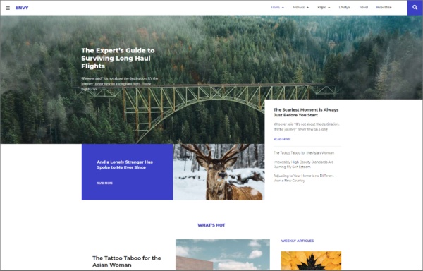 Envy Elementor Template Kit — Home