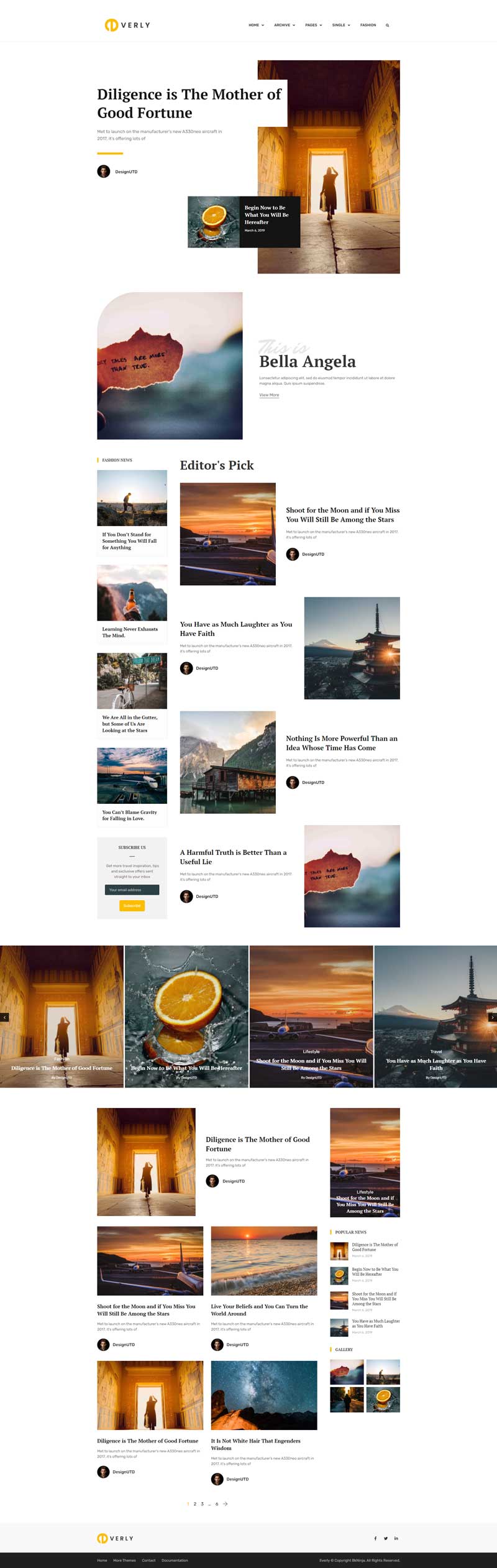 Everly Elementor Template Kit — Home