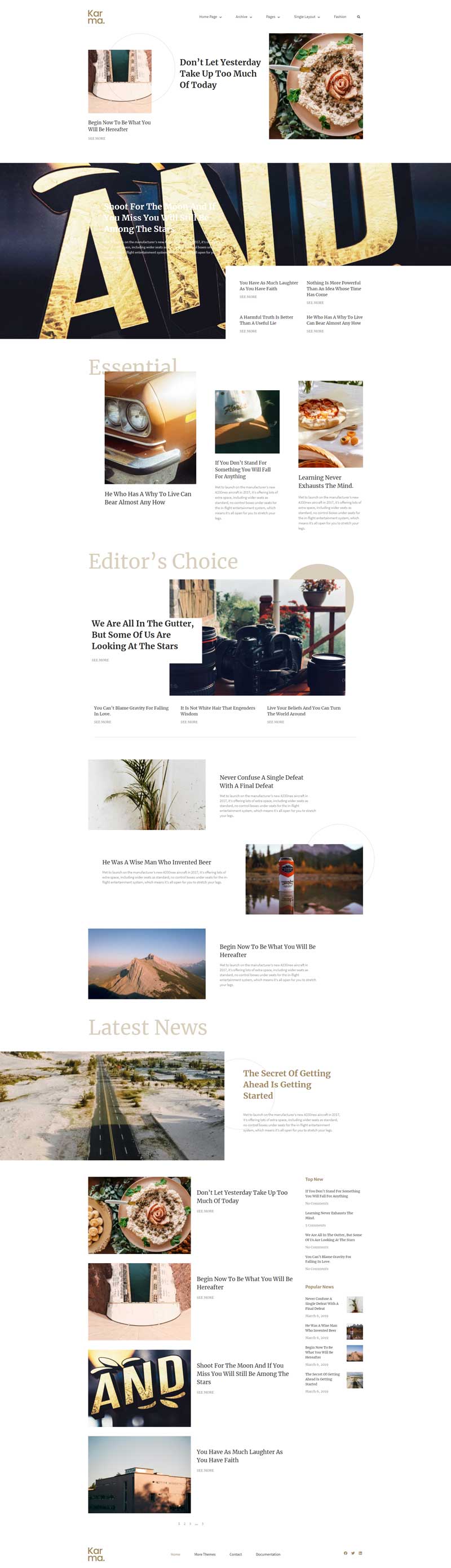 Karma Elementor Template Kit — Home