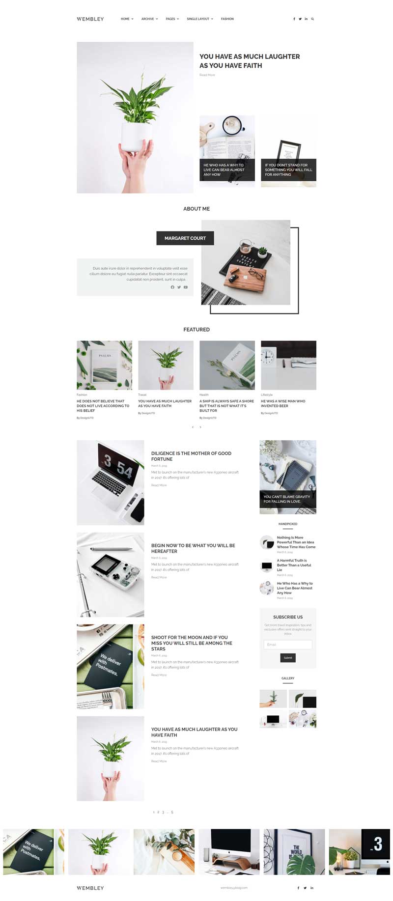 Wembley Elementor Template Kit — Home