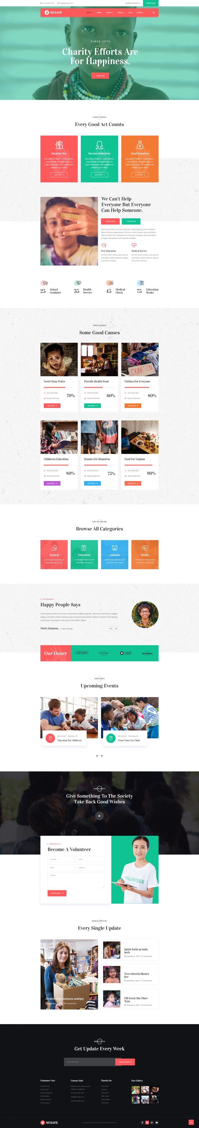 Nusafe | Charity & Non-Profit — Home