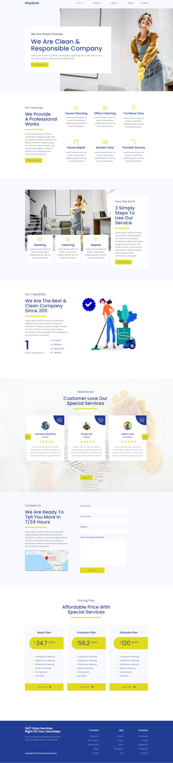 Keydust Cleaning Service — 首页
