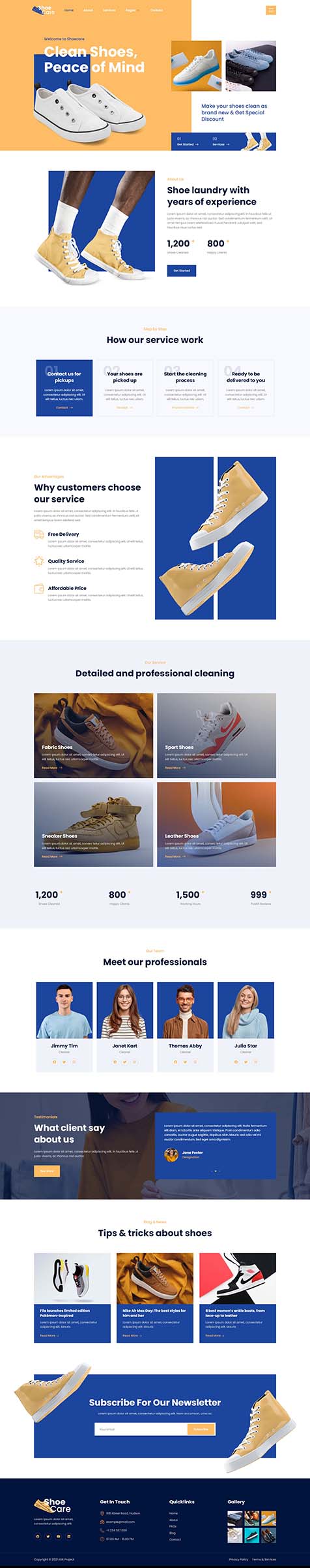 Shoecare — 首页