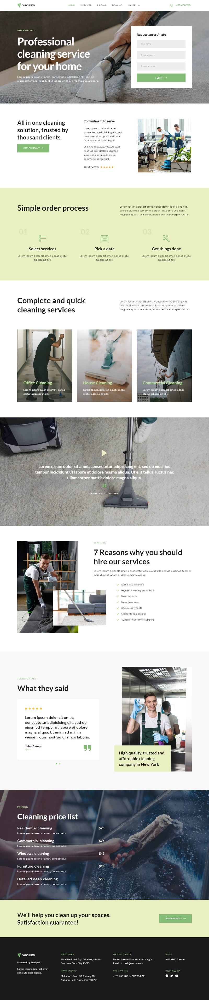 Vacuum Cleaning Services — 首页