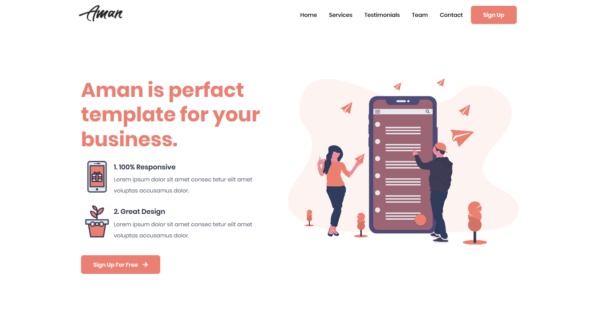 Aman Template Kit — Home