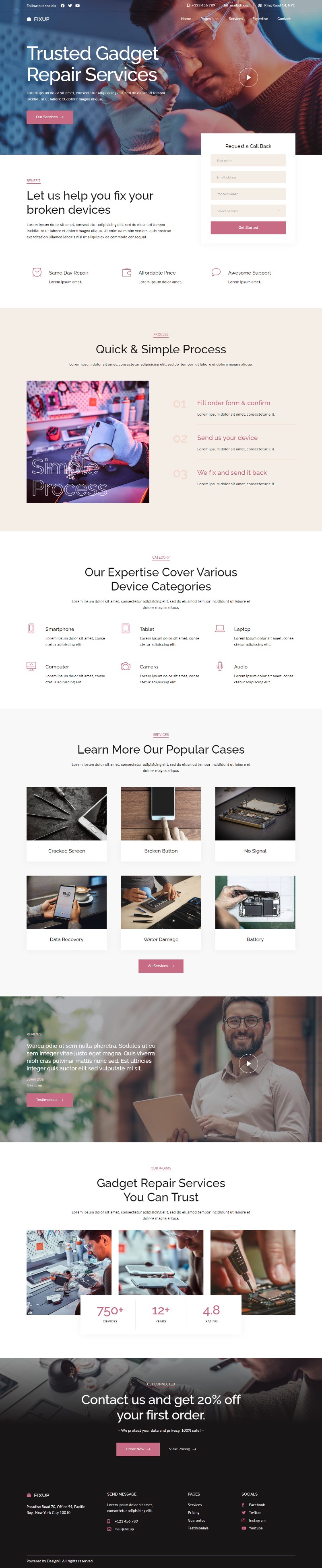 FixUp Gadget Service — Home