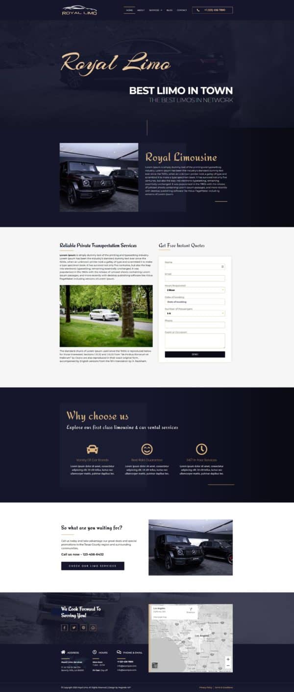 Royal Limo Services — Home