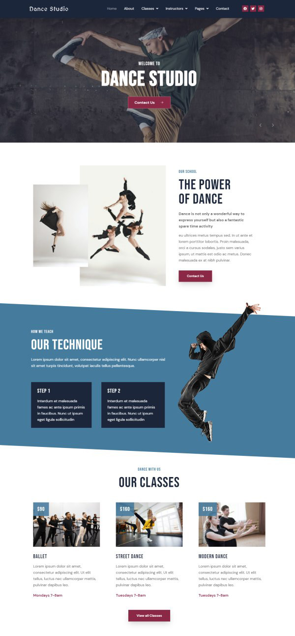 Dance Studio — Home