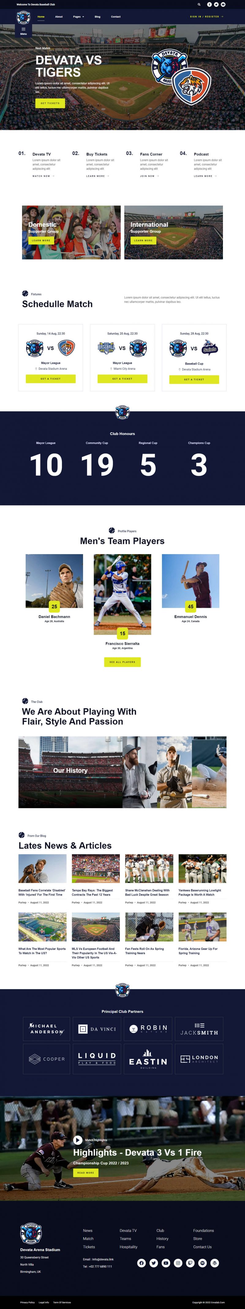 Devata Baseball — Home
