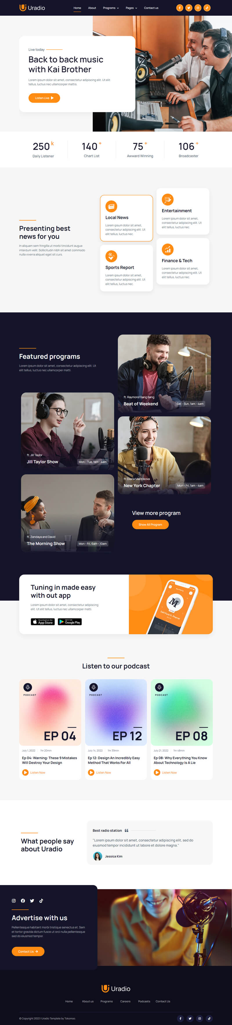 Uradio — Home