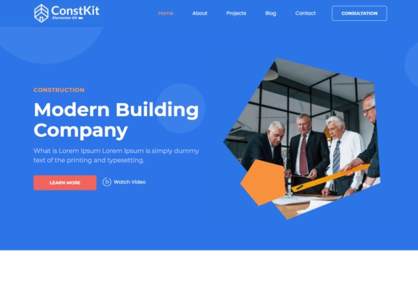 Constkit - Construction Elementor Template Kit