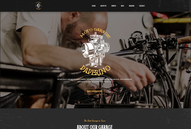 Paperino - Garage Elementor Template Kit