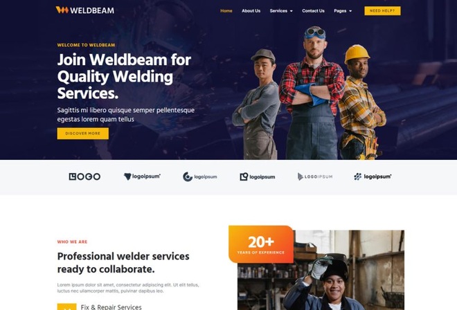 WeldBeam - Template kit for Welding Service