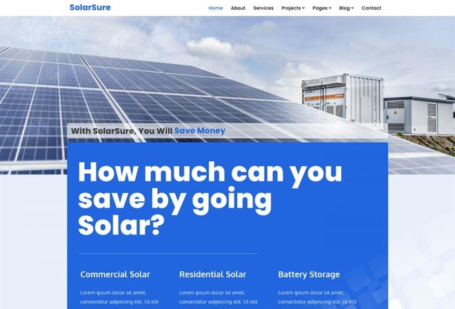 Solar Sure - Renewable Energy Business - Elementor Template Kit