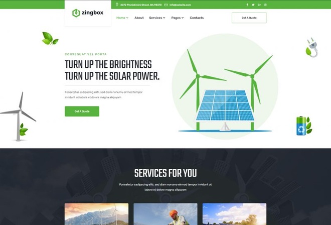 Zingbox – Wind & Solar Energy