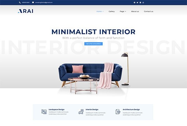 Arai | Interior & Furniture Template kit