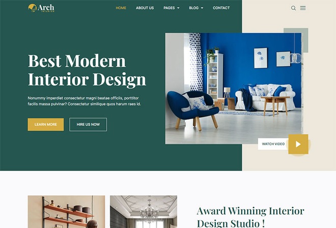 Archinterior - Architecture & Interior Elementor Template Kit